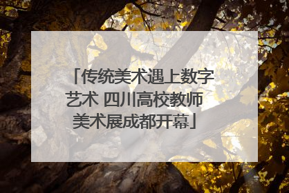传统美术遇上数字艺术 四川高校教师美术展成都开幕