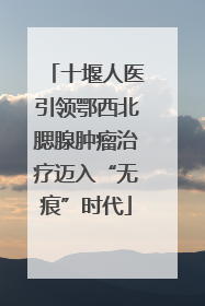 十堰人医引领鄂西北腮腺肿瘤治疗迈入“无痕”时代