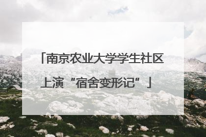 南京农业大学学生社区上演“宿舍变形记”
