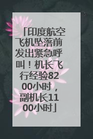 印度航空飞机坠落前发出紧急呼叫！机长飞行经验8200小时，副机长1100小时