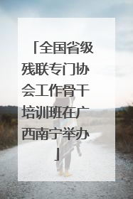 全国省级残联专门协会工作骨干培训班在广西南宁举办