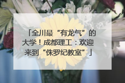 全川最“有龙气”的大学！成都理工：欢迎来到“侏罗纪教室”
