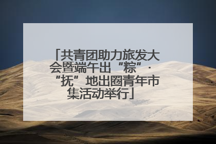 共青团助力旅发大会暨端午出“粽”·“抚”地出圈青年市集活动举行