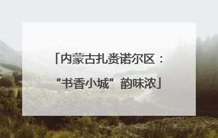 内蒙古扎赉诺尔区：“书香小城”韵味浓