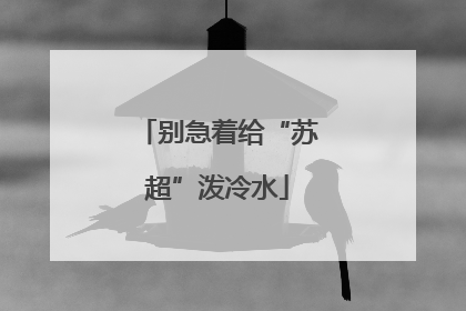 别急着给“苏超”泼冷水
