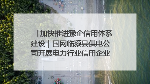 加快推进豫企信用体系建设｜国网临颍县供电公司开展电力行业信用企业现场咨询访谈工作