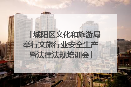 城阳区文化和旅游局举行文旅行业安全生产暨法律法规培训会