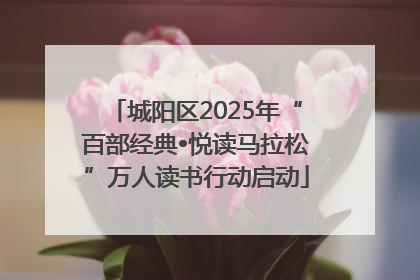 城阳区2025年“百部经典•悦读马拉松”万人读书行动启动