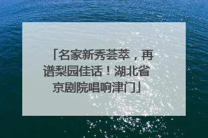 名家新秀荟萃，再谱梨园佳话！湖北省京剧院唱响津门