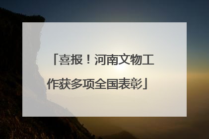 喜报！河南文物工作获多项全国表彰