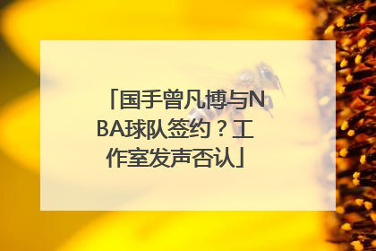 国手曾凡博与NBA球队签约？工作室发声否认