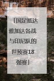 国足抵达雅加达备战与印尼队的世预赛18强赛