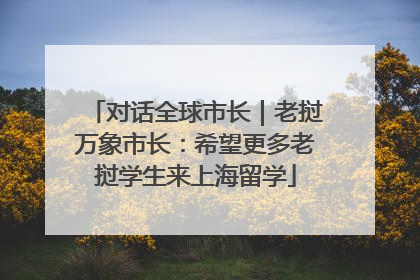 对话全球市长｜老挝万象市长：希望更多老挝学生来上海留学