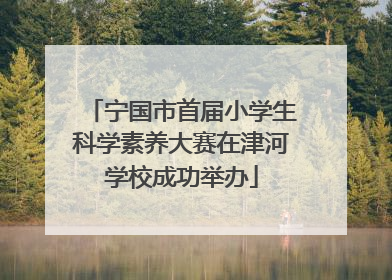 宁国市首届小学生科学素养大赛在津河学校成功举办