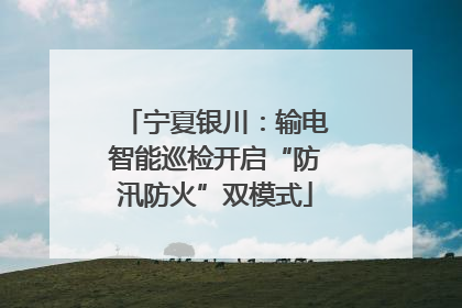 宁夏银川：输电智能巡检开启“防汛防火”双模式