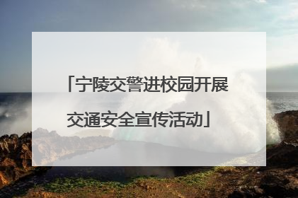 宁陵交警进校园开展交通安全宣传活动