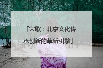 宋歌：北京文化传承创新的革新引擎