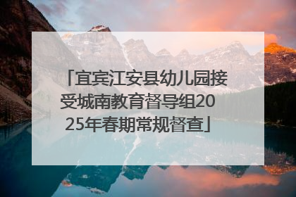 宜宾江安县幼儿园接受城南教育督导组2025年春期常规督查