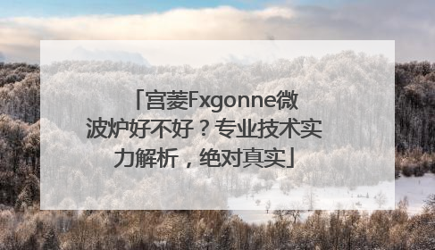 宫菱Fxgonne微波炉好不好？专业技术实力解析，绝对真实