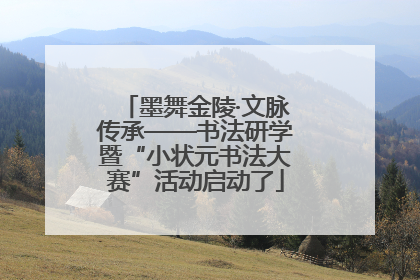 墨舞金陵·文脉传承——书法研学暨“小状元书法大赛”活动启动了