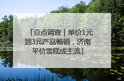 壹点调查｜单价1元到3元产品畅销，济南平价雪糕成主流