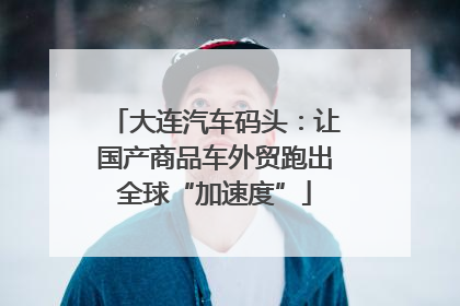 大连汽车码头：让国产商品车外贸跑出全球“加速度”