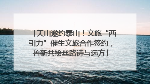 天山邀约泰山！文旅“西引力”催生文旅合作签约，鲁新共绘丝路诗与远方