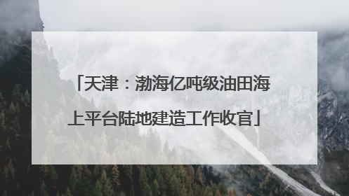 天津：渤海亿吨级油田海上平台陆地建造工作收官