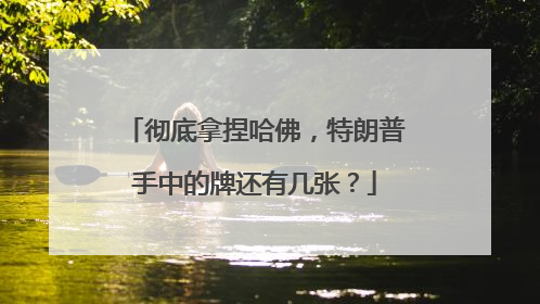 彻底拿捏哈佛，特朗普手中的牌还有几张？