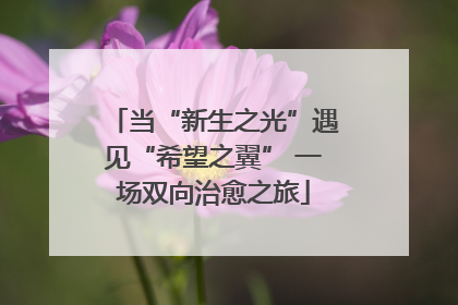 当“新生之光”遇见“希望之翼” 一场双向治愈之旅