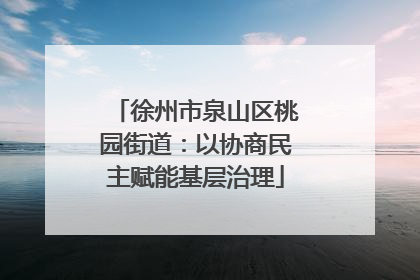 徐州市泉山区桃园街道：以协商民主赋能基层治理