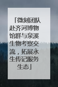 微刻团队赴齐河博物馆群与泉溪生物考察交流，拓展永生传记服务生态