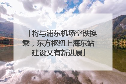 将与浦东机场空铁换乘，东方枢纽上海东站建设又有新进展
