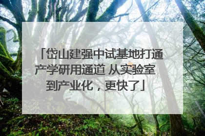 岱山建强中试基地打通产学研用通道 从实验室到产业化，更快了