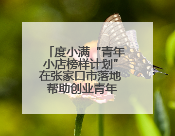 度小满“青年小店榜样计划”在张家口市落地 帮助创业青年快速成长