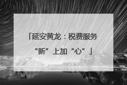 延安黄龙：税费服务“新”上加“心”