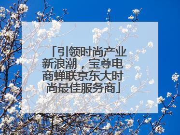 引领时尚产业新浪潮，宝尊电商蝉联京东大时尚最佳服务商