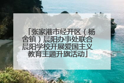 张家港市经开区（杨舍镇）晨阳办事处联合晨阳学校开展爱国主义教育主题升旗活动