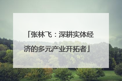 张林飞：深耕实体经济的多元产业开拓者