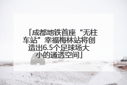 成都地铁首座“无柱车站”幸福梅林站将创造出6.5个足球场大小的通透空间