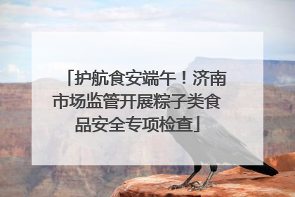 护航食安端午！济南市场监管开展粽子类食品安全专项检查