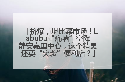 挤爆，堪比菜市场！Labubu“痛墙”空降静安嘉里中心，这个精灵还要“突袭”便利店？
