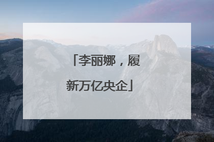 李丽娜，履新万亿央企