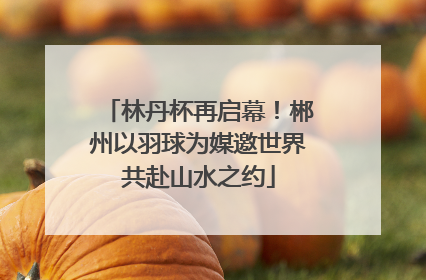 林丹杯再启幕！郴州以羽球为媒邀世界共赴山水之约