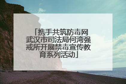 携手共筑防毒网 武汉市司法局何湾强戒所开展禁毒宣传教育系列活动