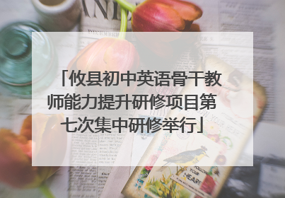 攸县初中英语骨干教师能力提升研修项目第七次集中研修举行