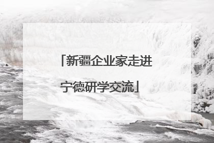 新疆企业家走进宁德研学交流