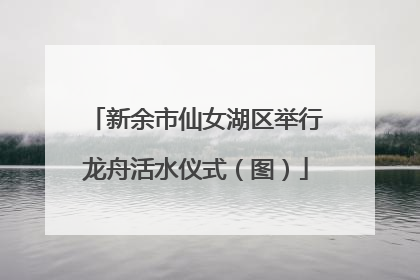 新余市仙女湖区举行龙舟活水仪式（图）