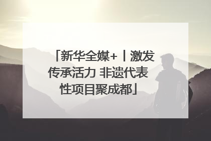 新华全媒+丨激发传承活力 非遗代表性项目聚成都