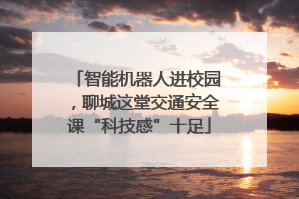 智能机器人进校园，聊城这堂交通安全课“科技感”十足